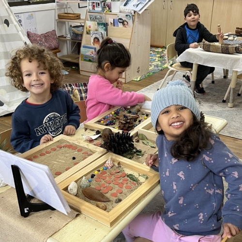 Children Are playing and studying In Next Generation Kindergarten